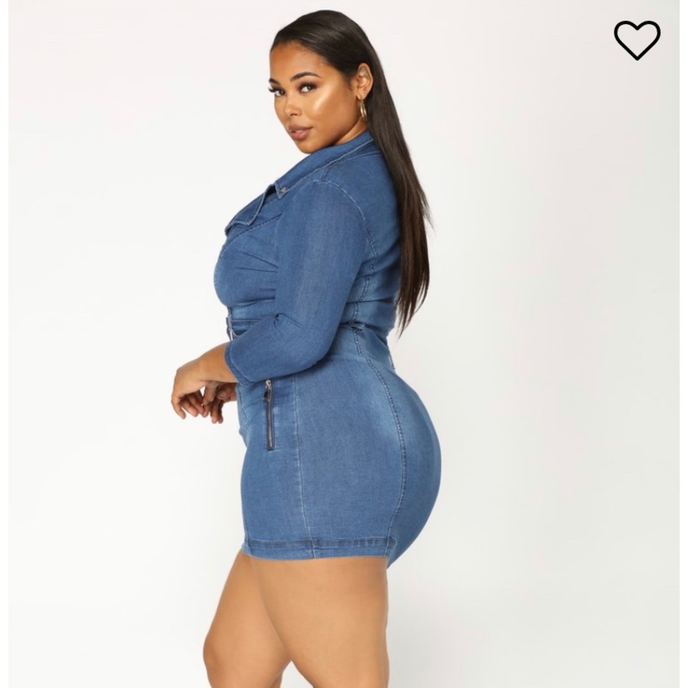 Fashion Nova Denim Mini Dress